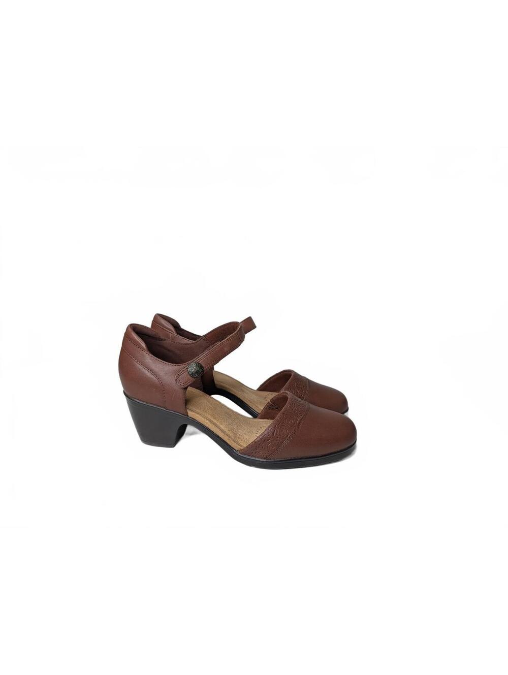 NWOT Clarks Collection Women's Brown Mary Jane Heels Size 5.5‎